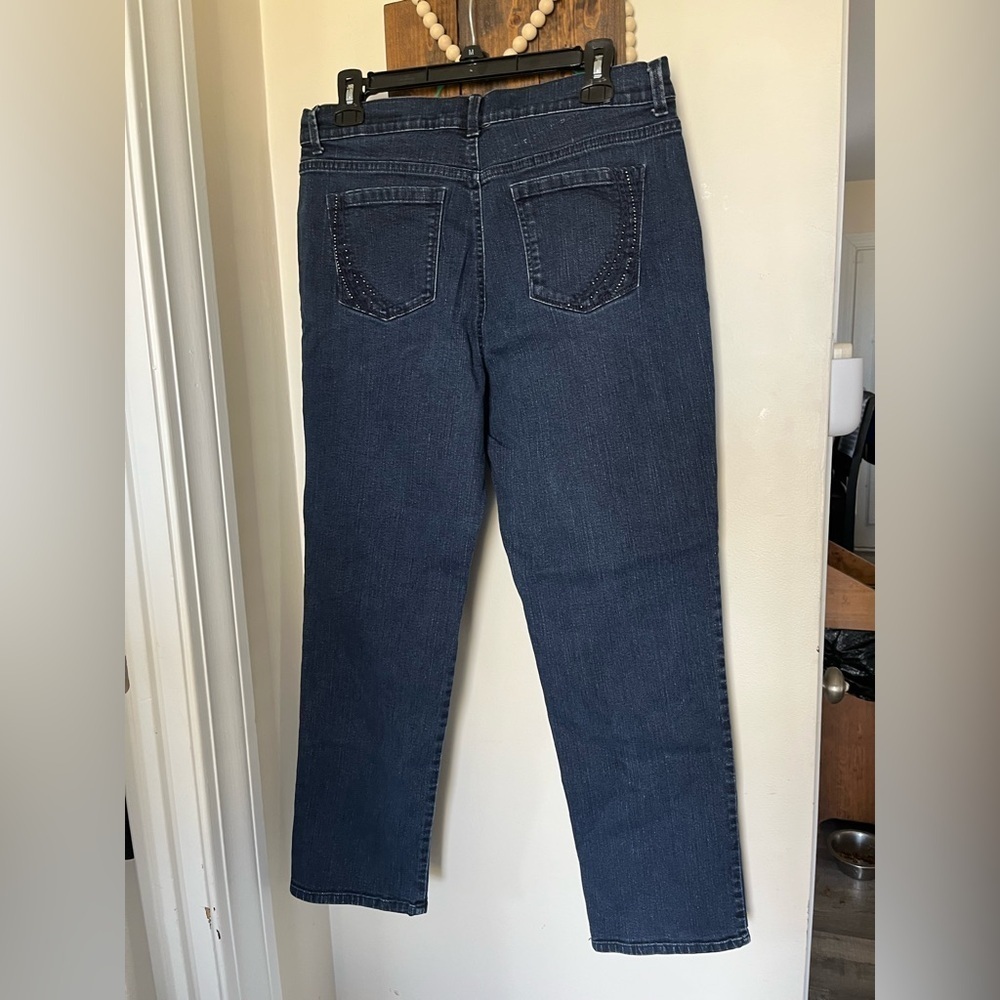 Gloria Vanderbilt Amanda Jeans Original Slimming Jeans Stretch Missy Sz 12 Short - Picture 8 of 11